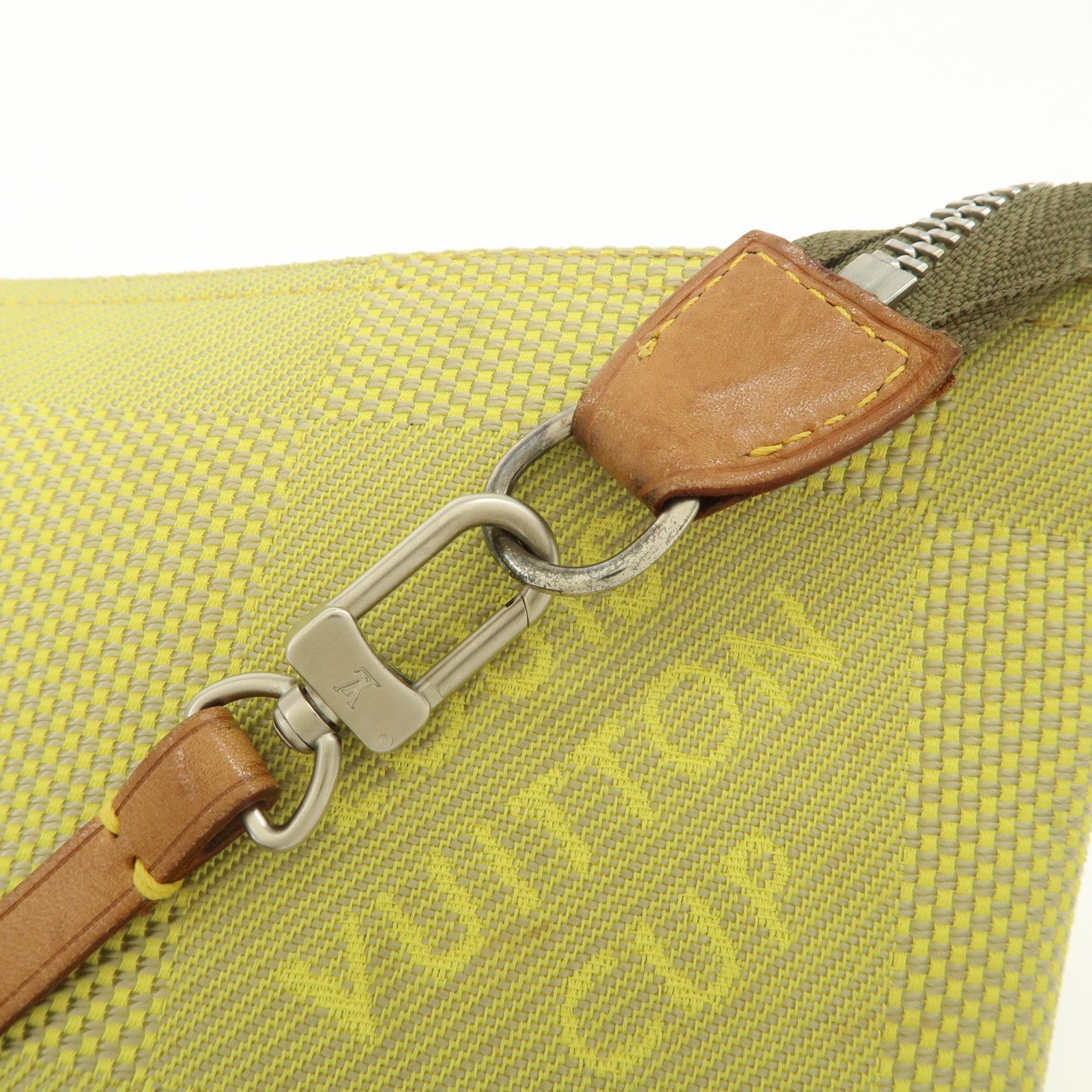 Louis Vuitton Damier Jean Volunteer Pouch Lime Yellow