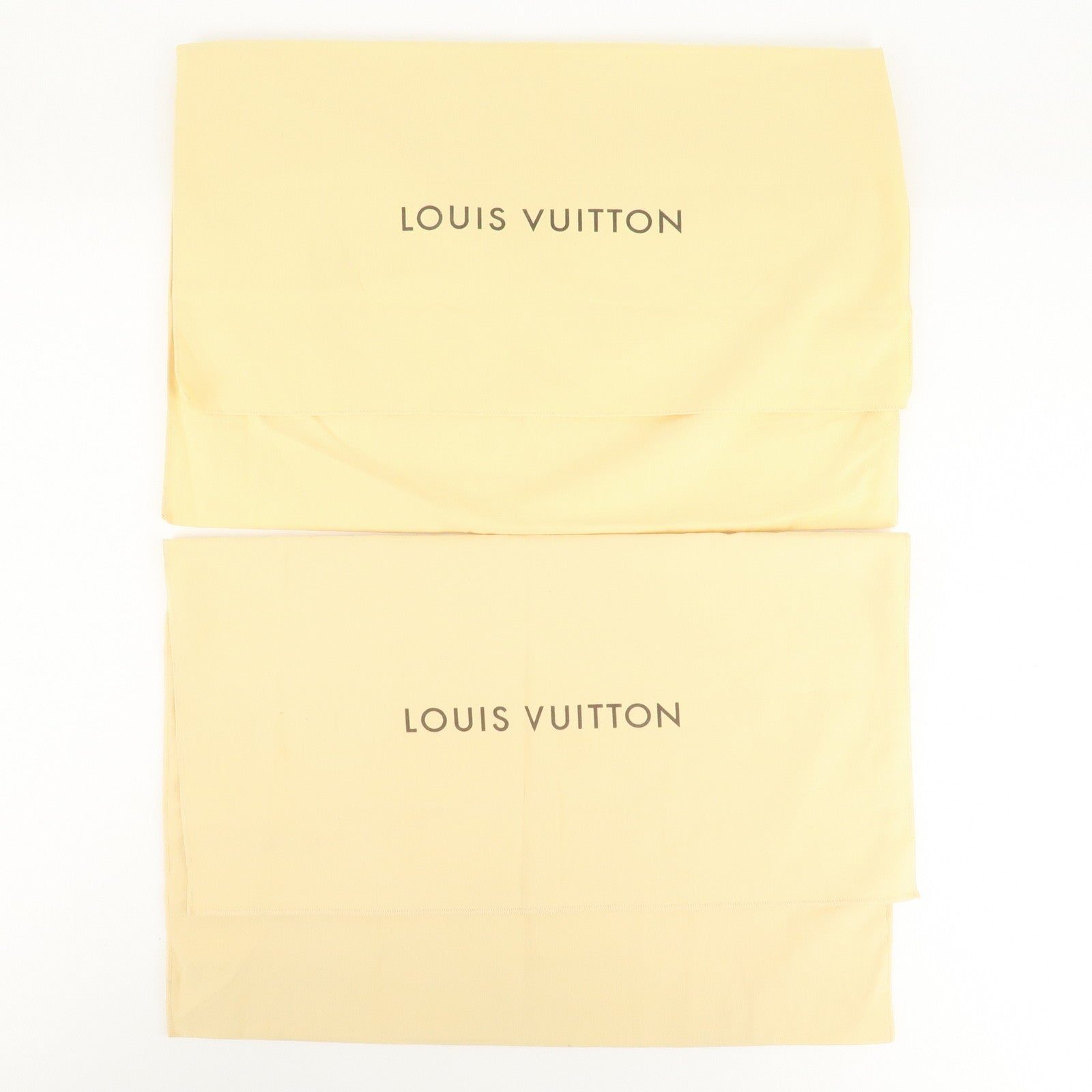 Louis Vuitton Set Of 10 Dust Bag Flap Style Beige