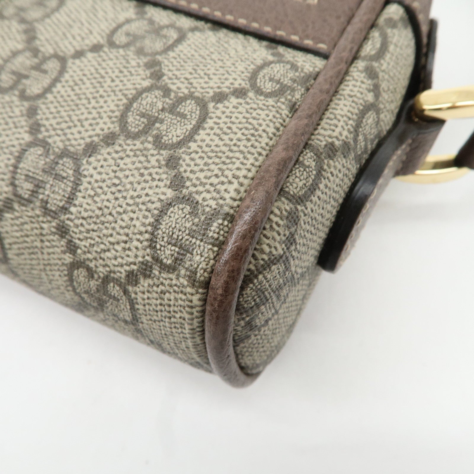 GUCCI Ophidia GG Supreme Mini Shoulder Bag Beige Brown 517350