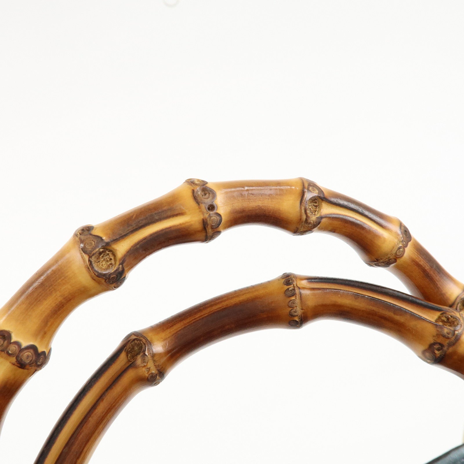 GUCCI Bamboo Canvas Leather 2Way Bag Flora Japan Limited 336032 Used