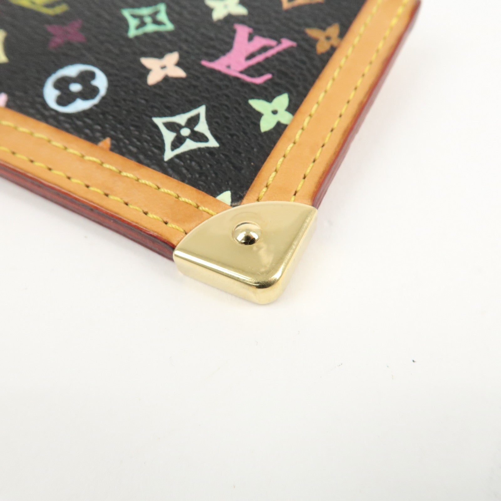 Louis Vuitton Monogram Multi Color Pochette Cles Noir M92654 Used