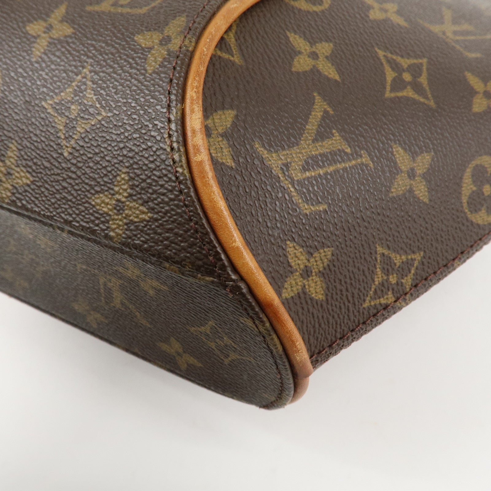 Louis Vuitton Monogram Ellipse PM Hand Bag Brown M51127 Used