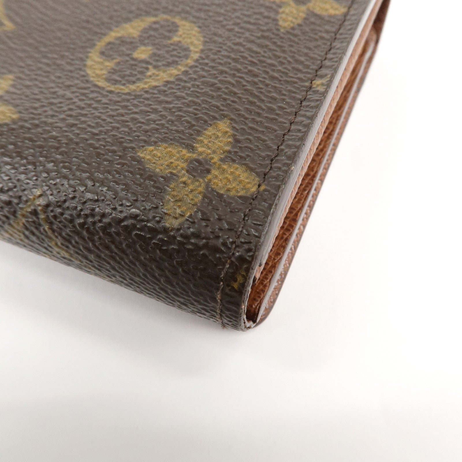 Louis Vuitton Monogram Porte Monnaie Billets Tresor Wallet M61730 Used