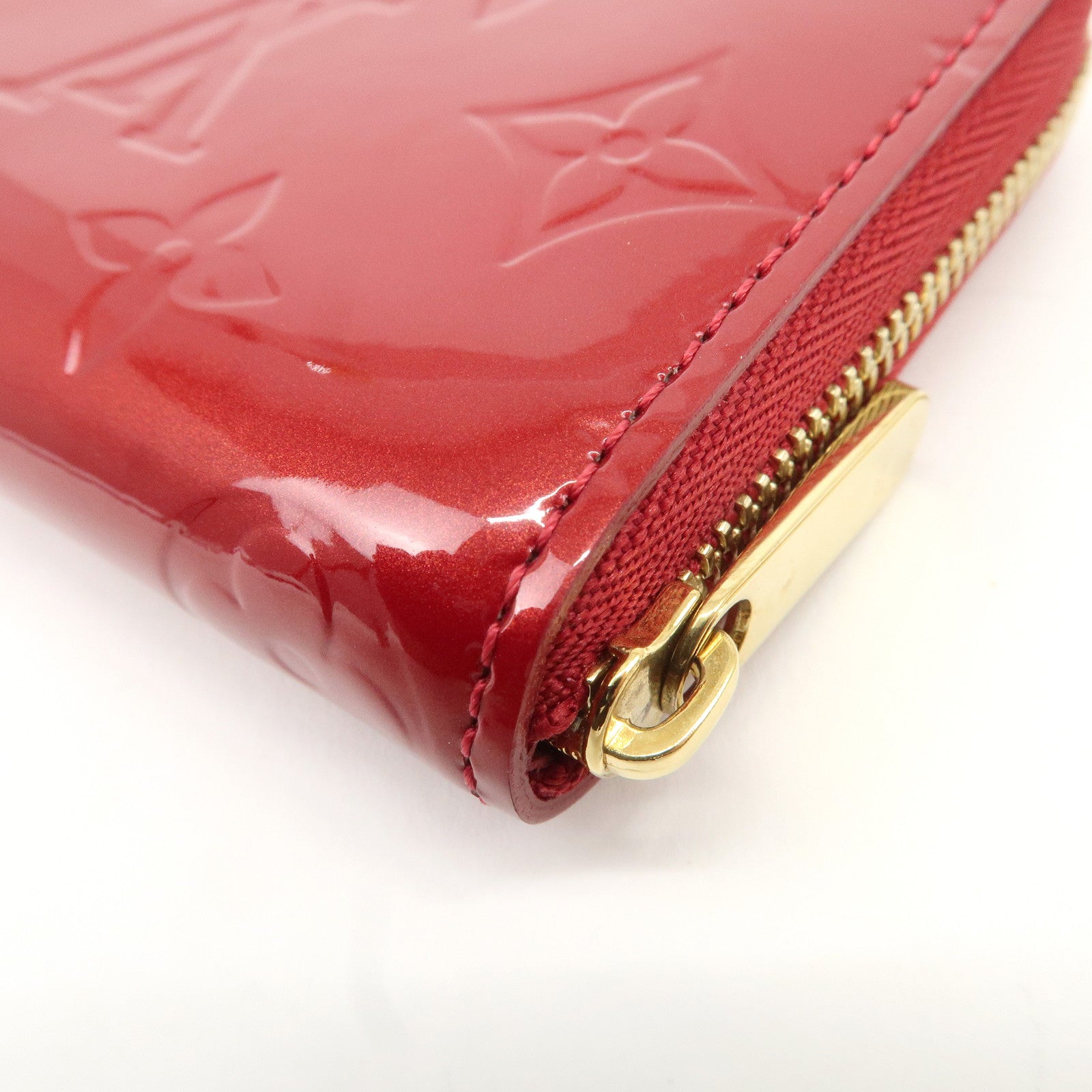 Louis Vuitton Monogram Vernis Zippy Coin Purse M93608 Red