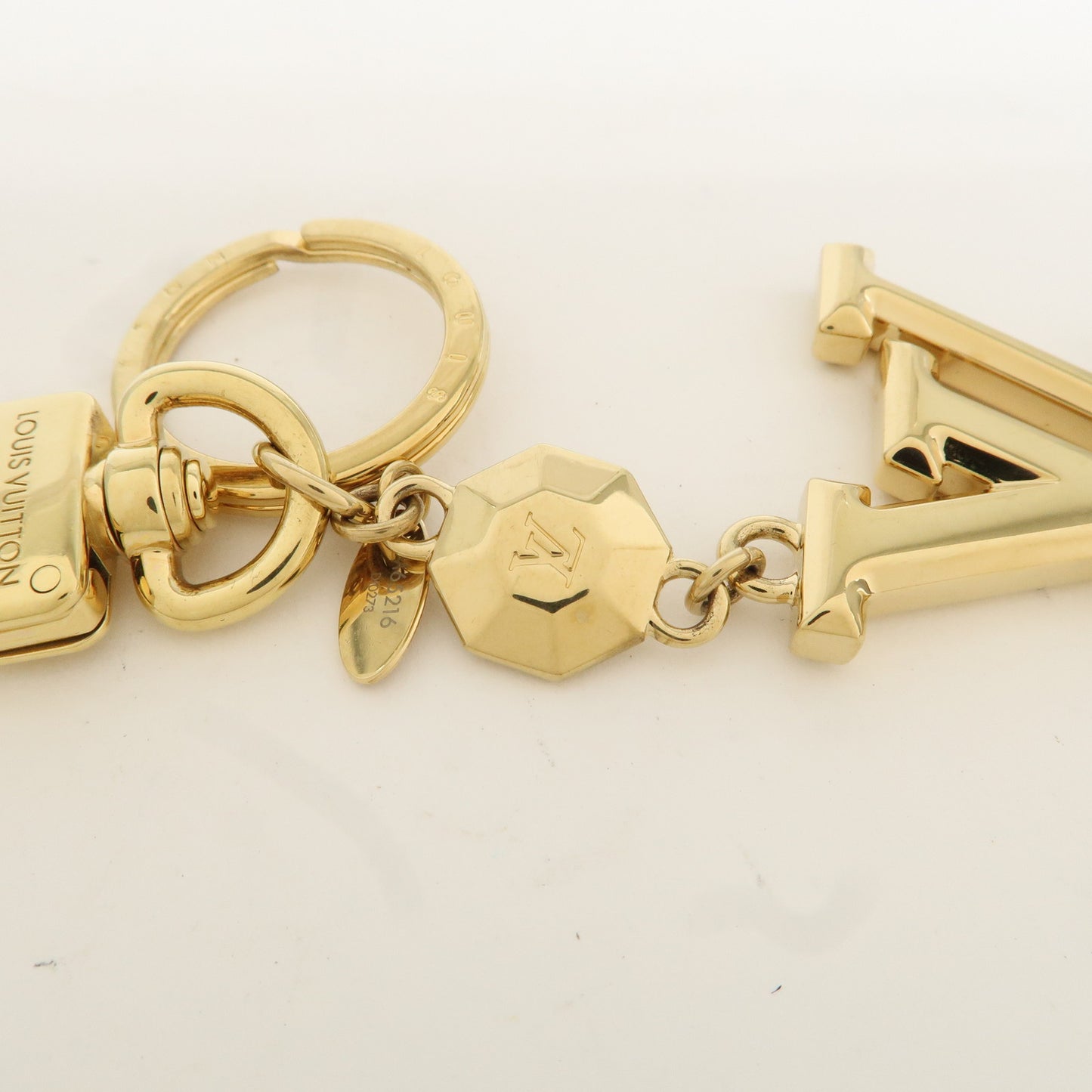 Louis Vuitton Porte Cles LV Facettes Bag Charm Gold M65216