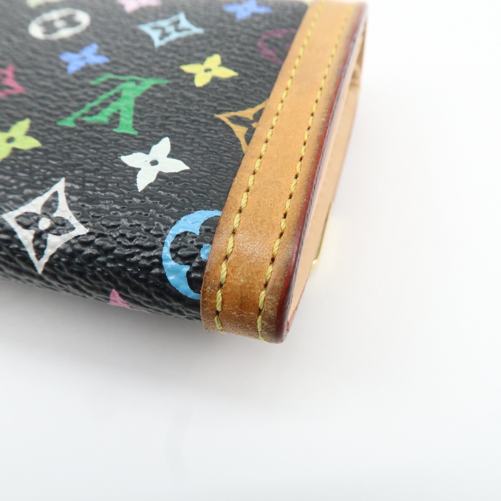 Louis Vuitton Multicolor Porte Monnaie Plat Coin Case M92656