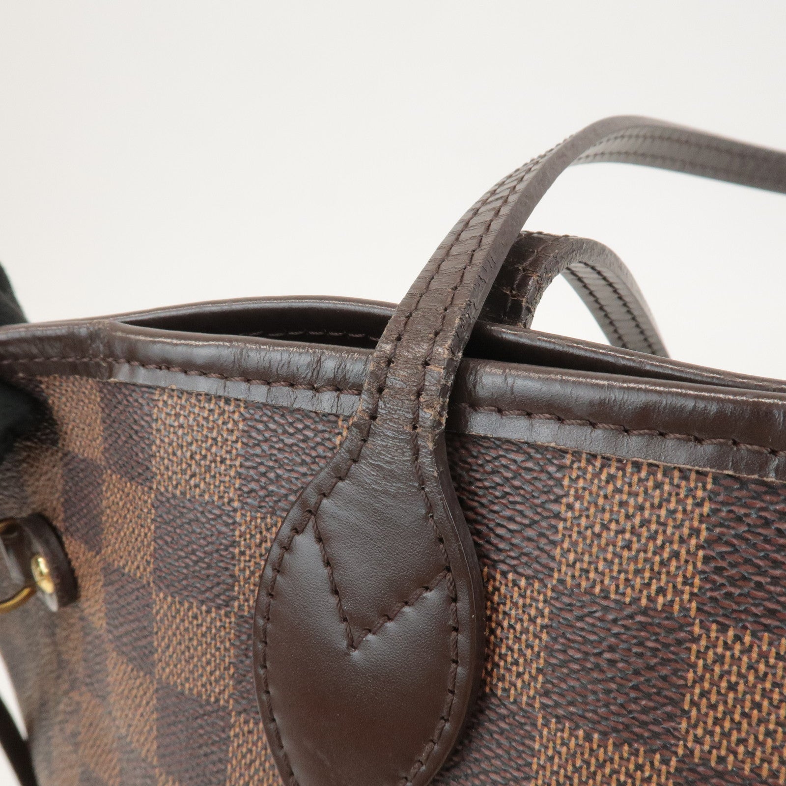 Louis Vuitton Damier Neverfull MM Tote Bag Hand Bag Brown N51105