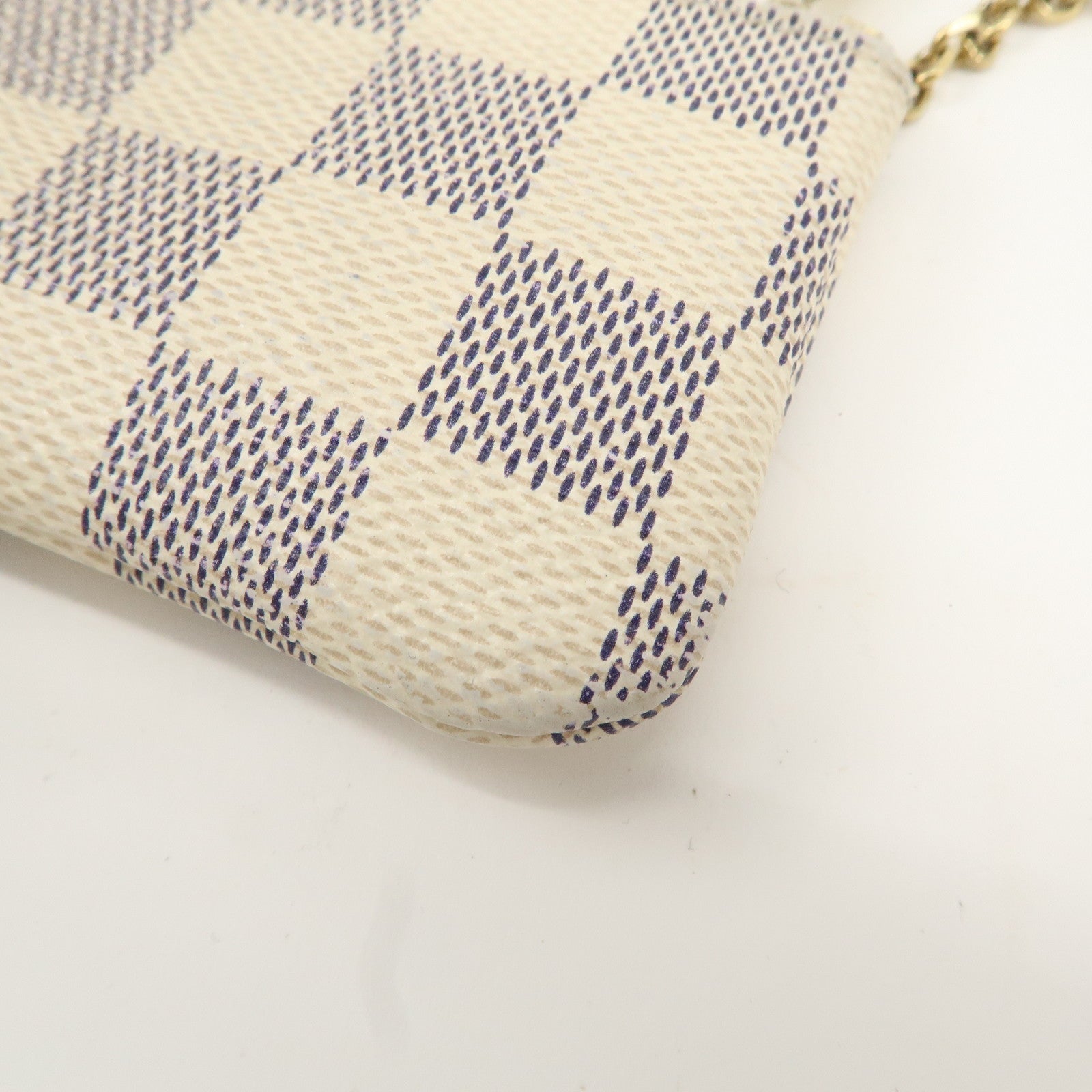 Louis Vuitton Damier Azur Pochette Cles Coin Case N62659