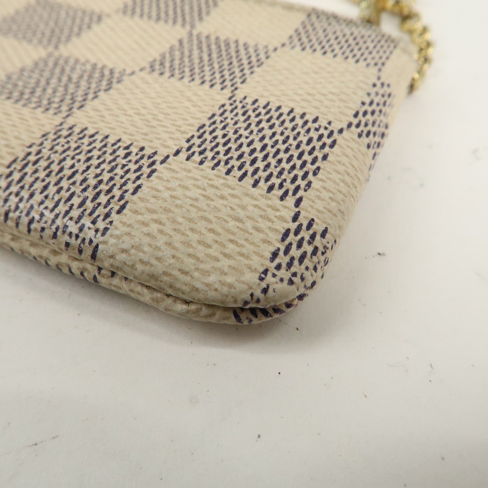 Louis Vuitton Damier Azur Pochette Cles Coin Case N62659