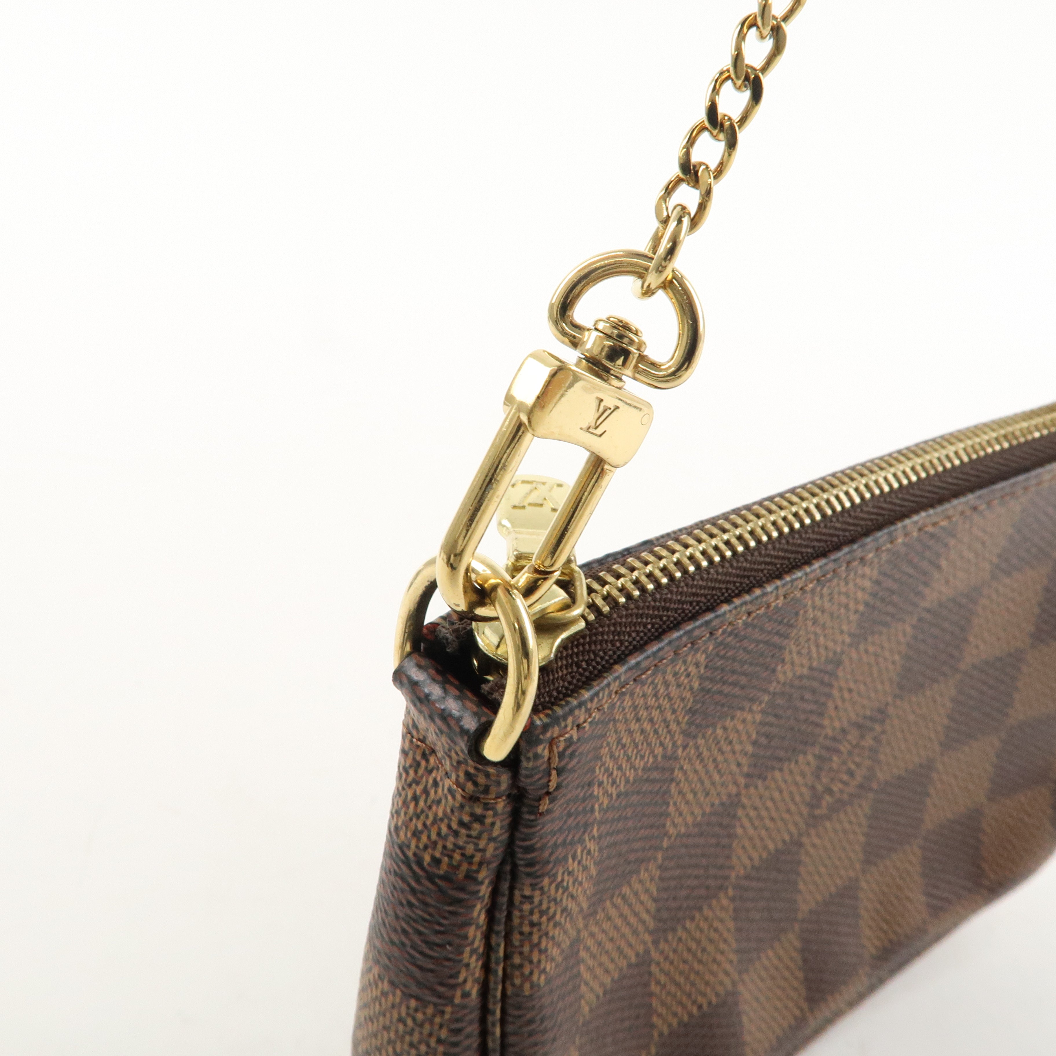 Mini Louis Pochette Louis Vuitton 2004 pre owned Pochette Accessoires bag Brown ep vintage luxury Store Damier Accessoires Vuitton N58009 dct Pouch