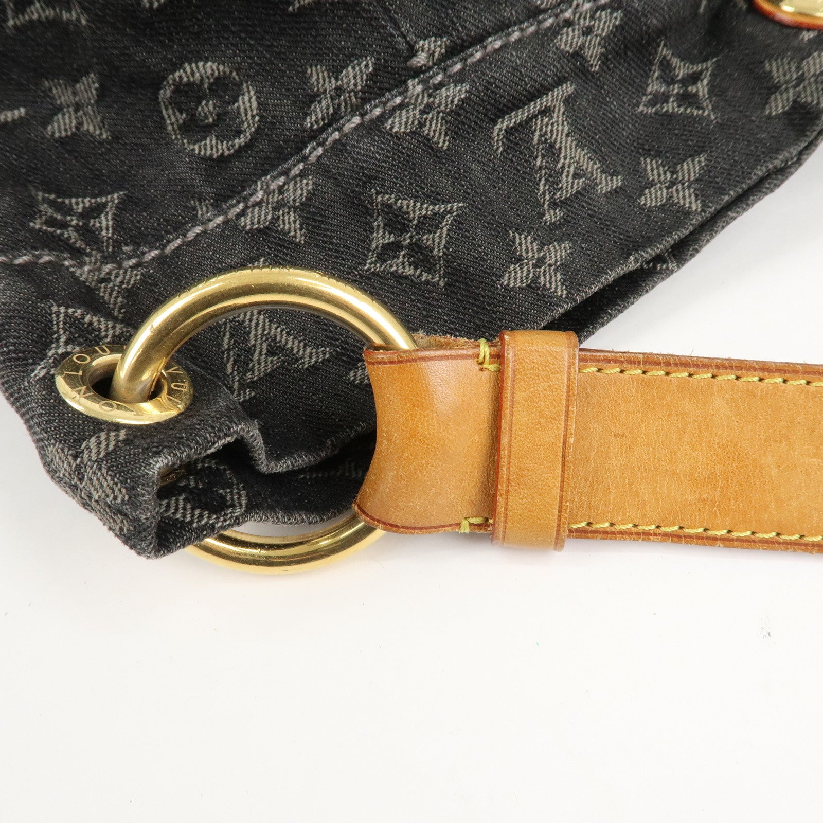 Louis Vuitton Monogram Denim Daily PM Shoulder Bag Noir M40494