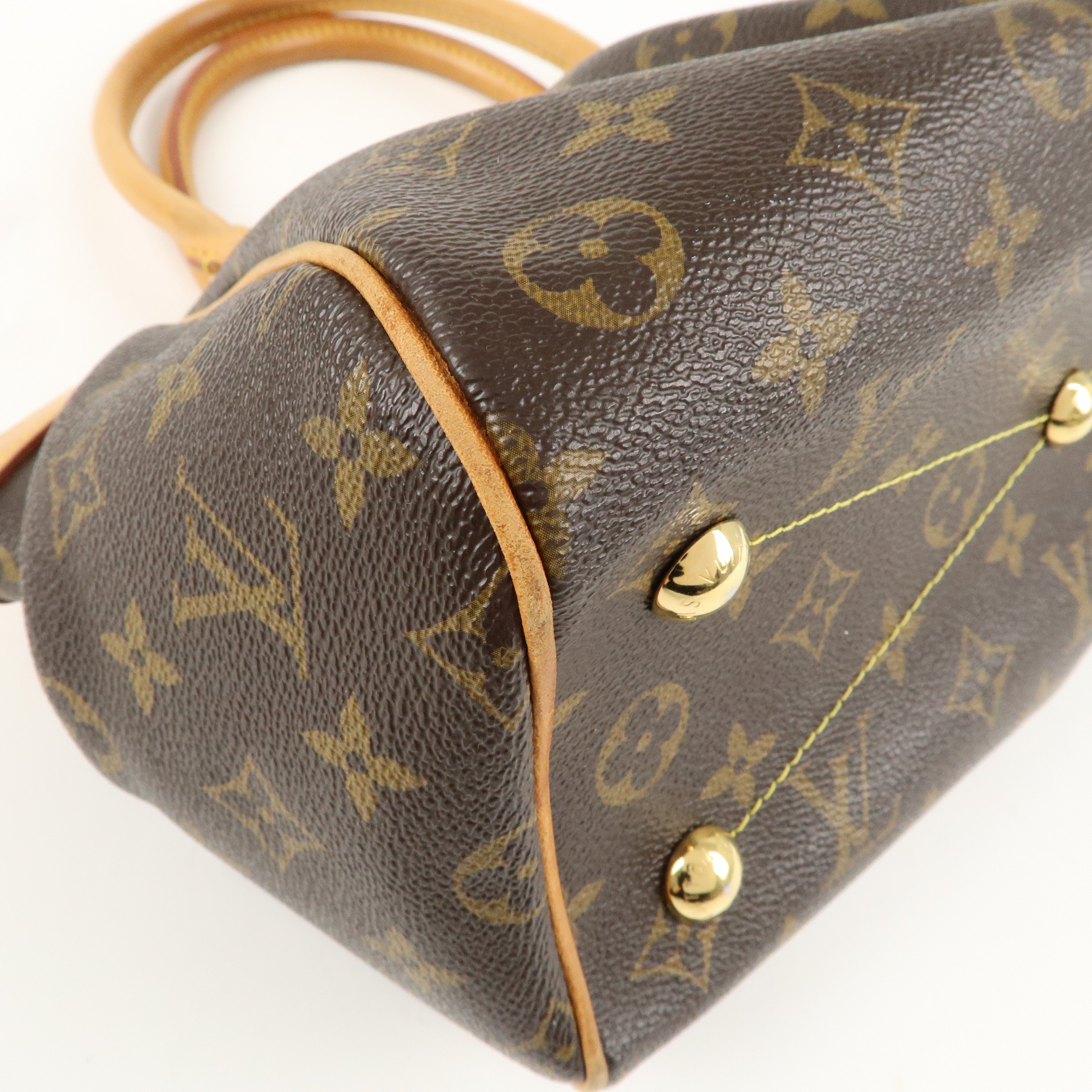 Louis Vuitton Monogram Tivoli PM Hand Bag Brown M40143