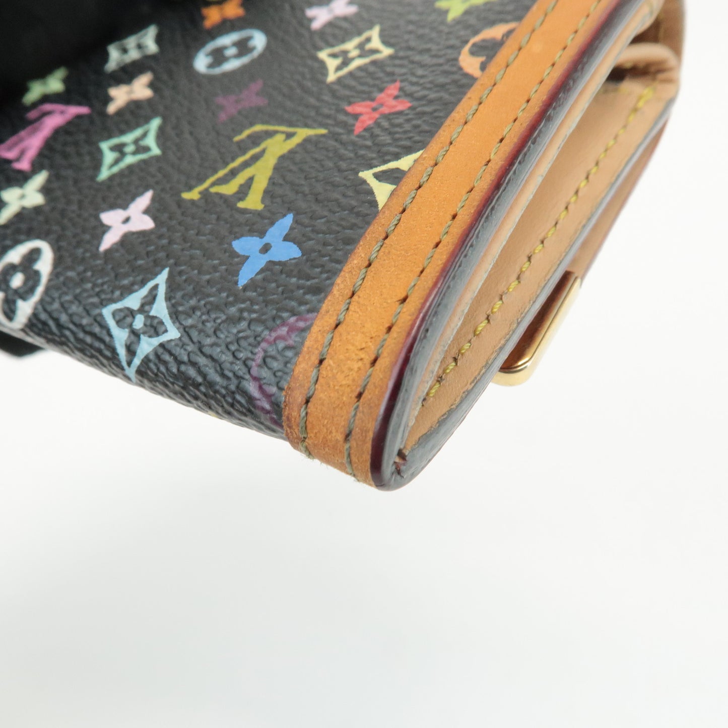 Louis Vuitton Multi Color Porte Monnaie Plat Coin Case M92656