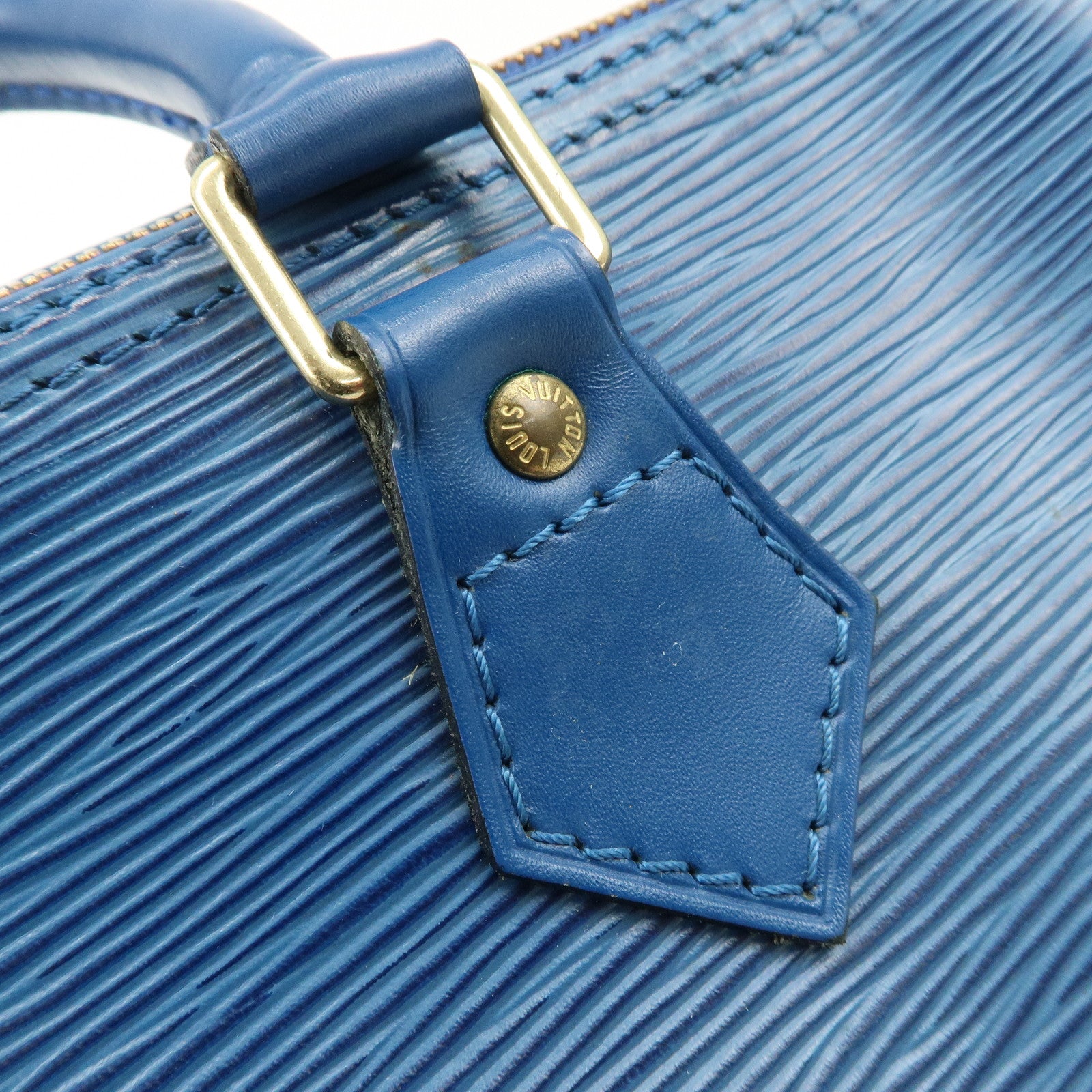 Louis Vuitton Epi Speedy 25 Hand Boston Bag Blue M43015 Used