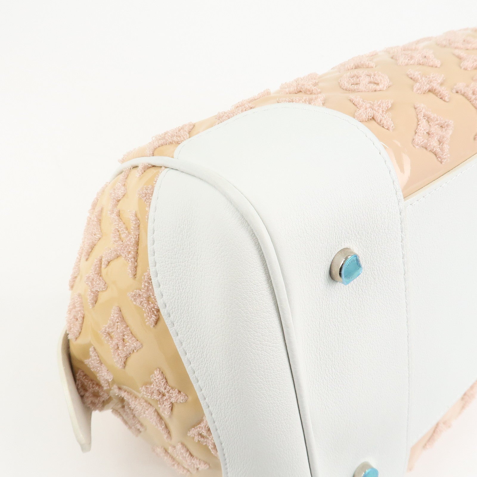 Louis Vuitton Monogram Booklet Speedy Round Hand Bag Rose M40704 Used