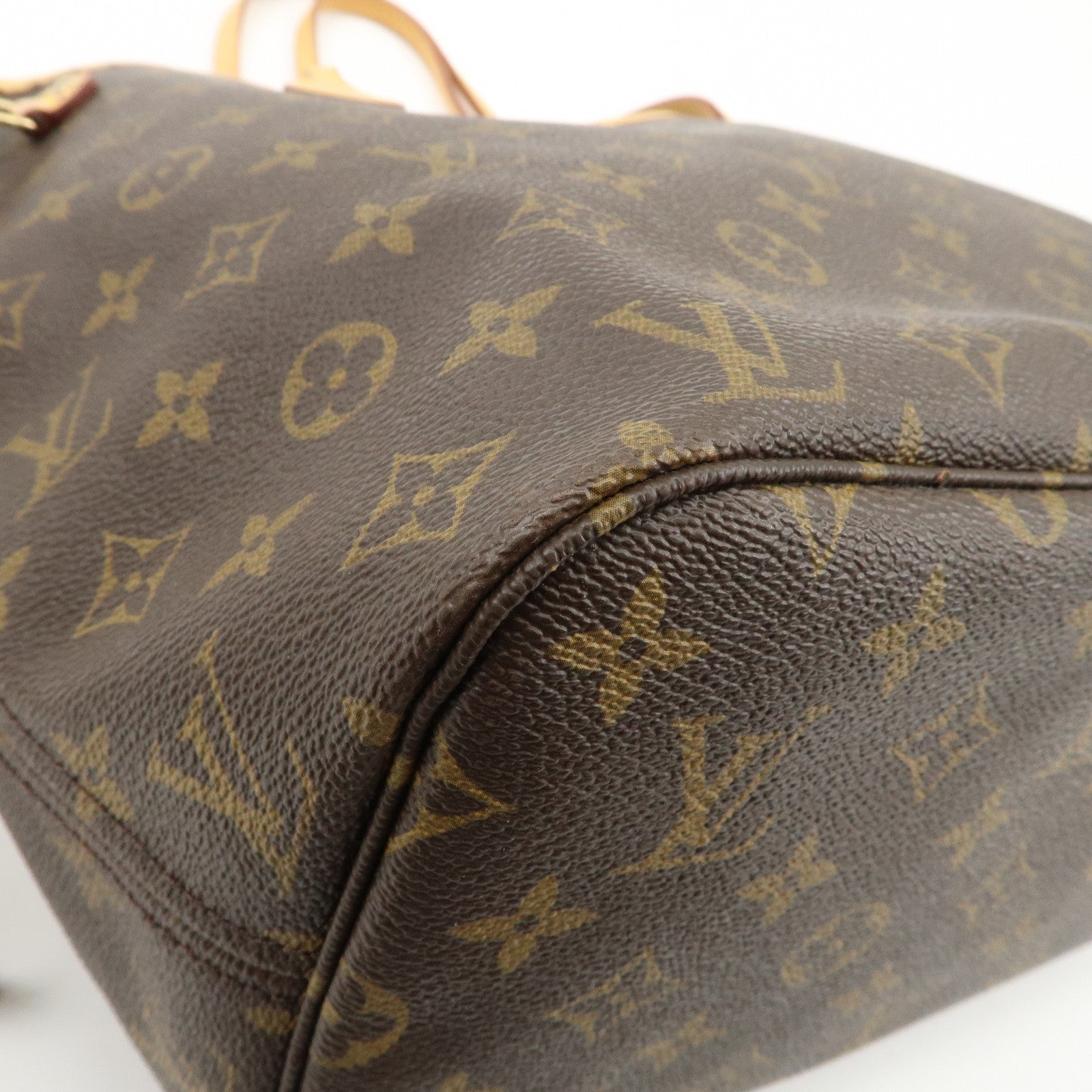 Louis Vuitton Monogram Neverfull MM Tote Bag Brown M40156 Used