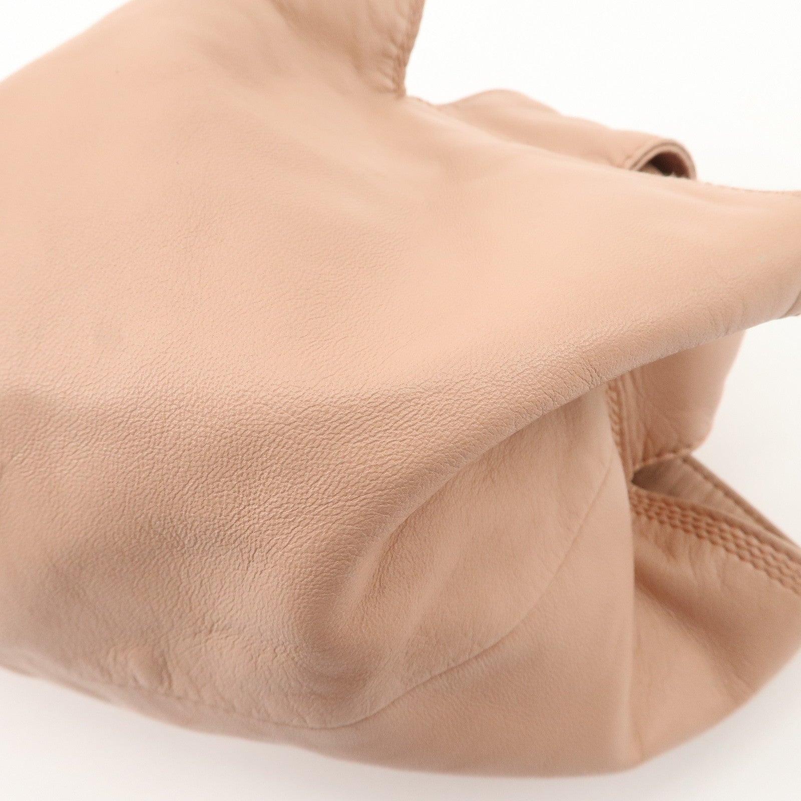 LOEWE Anagram Leather Nappa Aire Hand Bag Pink Used