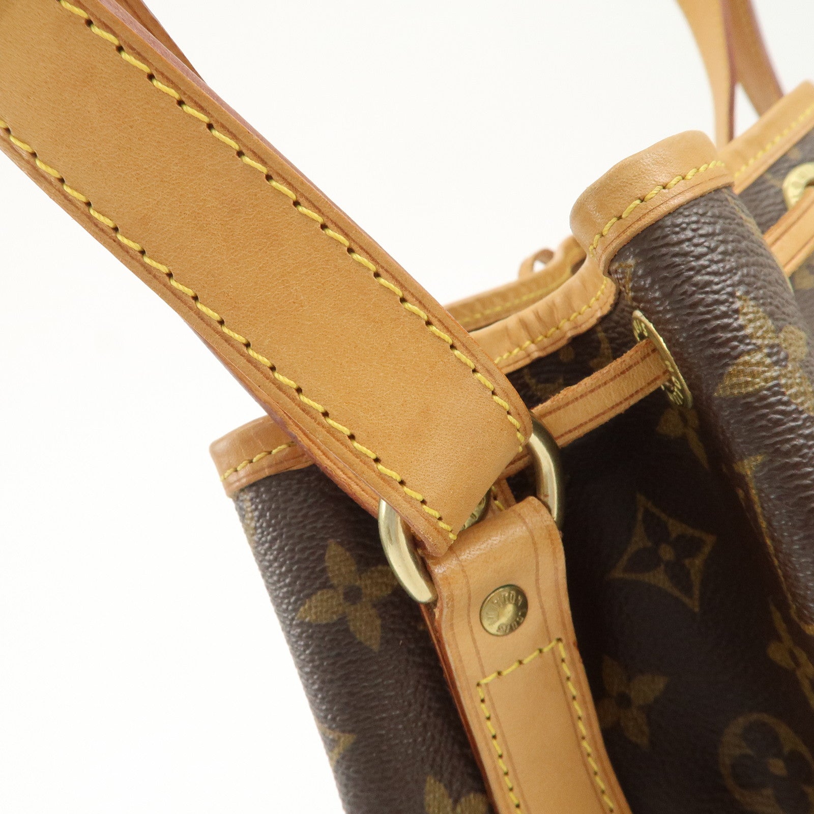 Louis Vuitton Monogram Noe Shoulder Bag Hand Bag Brown M42224 Used