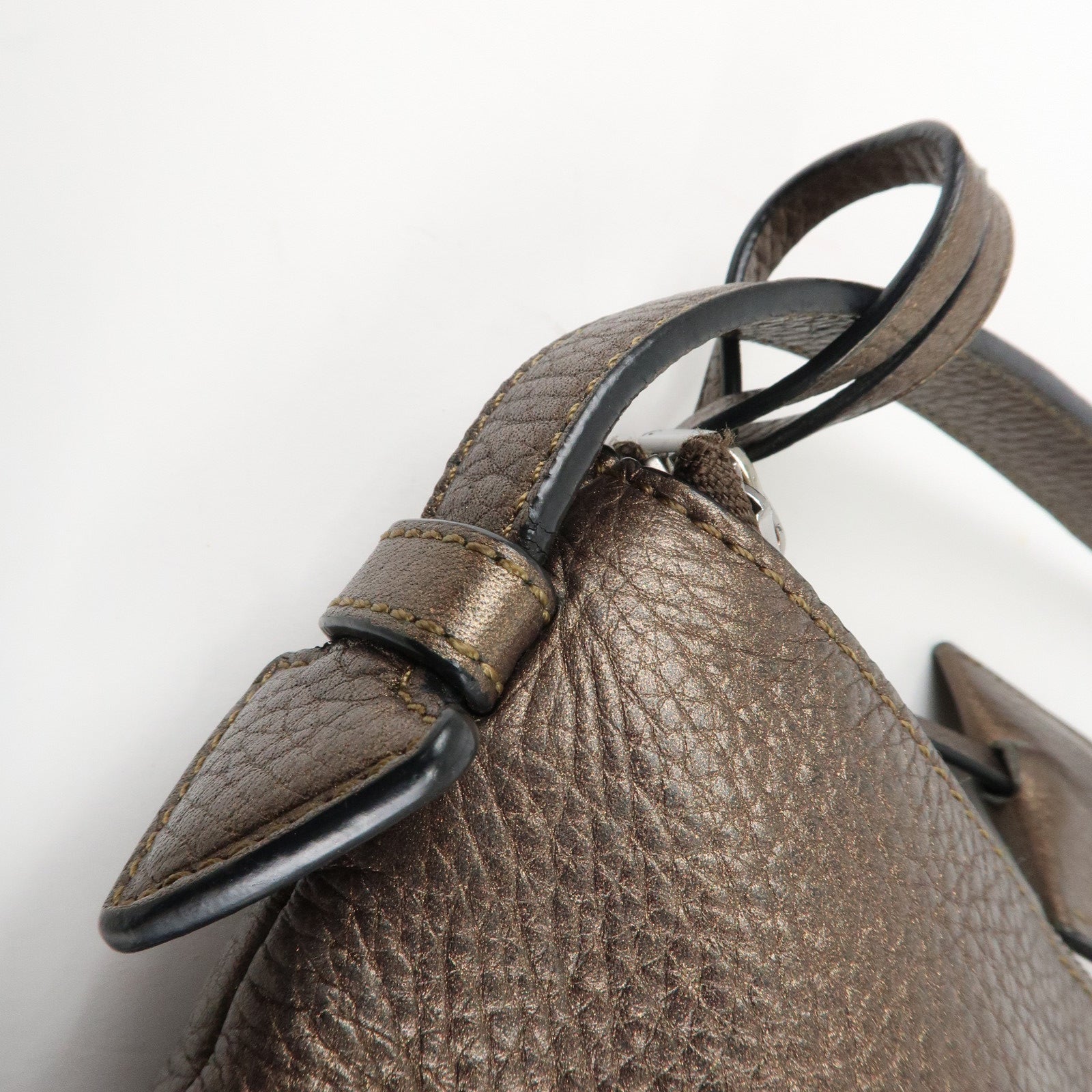 LOEWE Heritage Leather Shoulder Bag Brown *Outlet Used