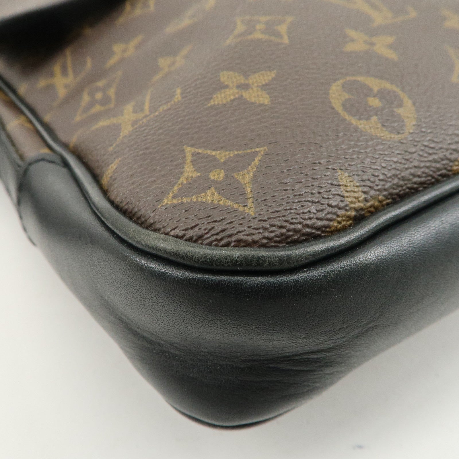 Louis Vuitton Monogram Macassar Bass MM Shoulder Bag M56715