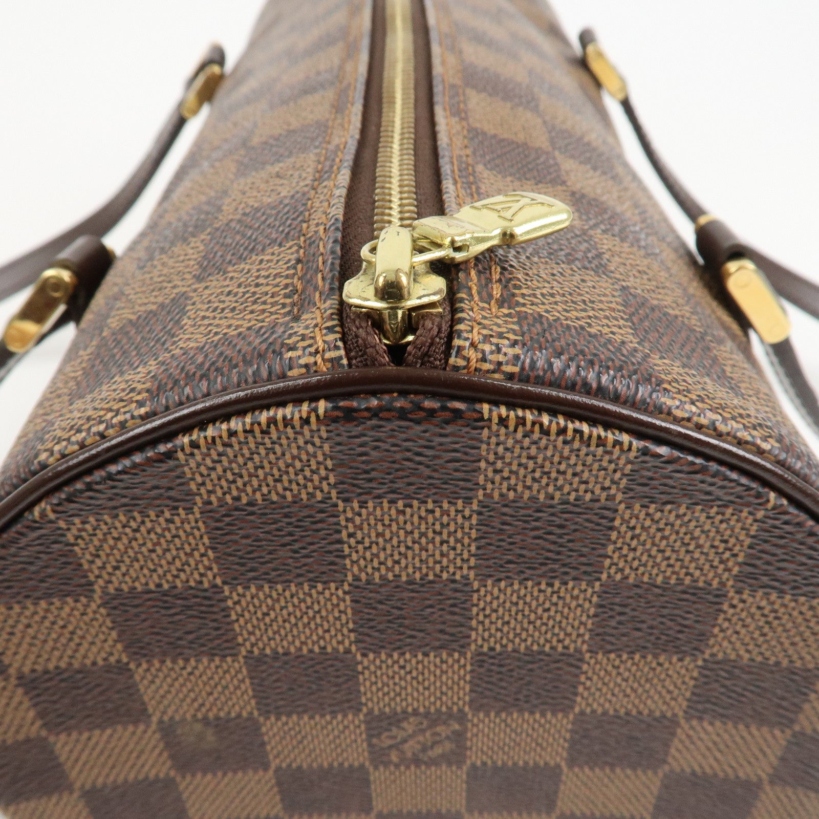 Louis Vuitton Damier Papillon 30 Hand Bag & Pouch Brown N51303 Used