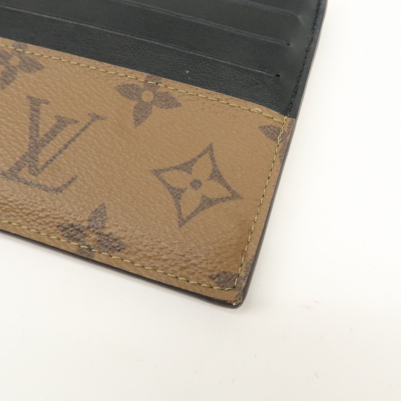 Louis Vuitton Monogram Reverse Slim Purse Card Case M80390 Used