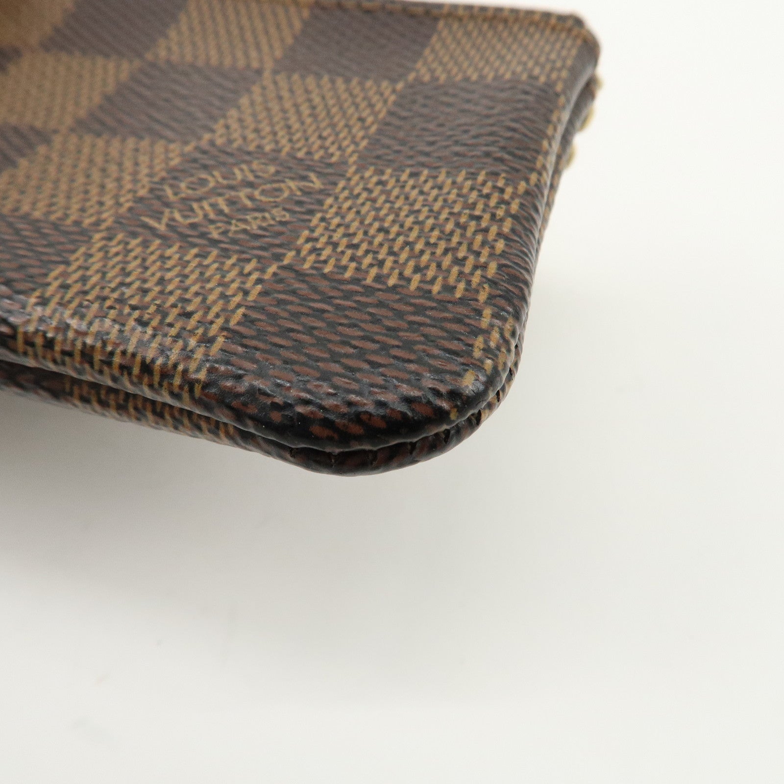 Louis Vuitton Damier Pochette Cles Coin Case Brown N62658