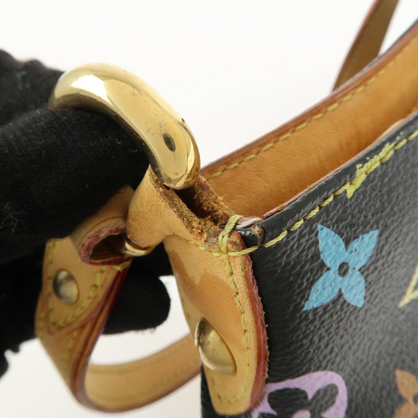 Louis Vuitton Monogram Multicolor Eliza Shoulder Bag M40099 Black Used