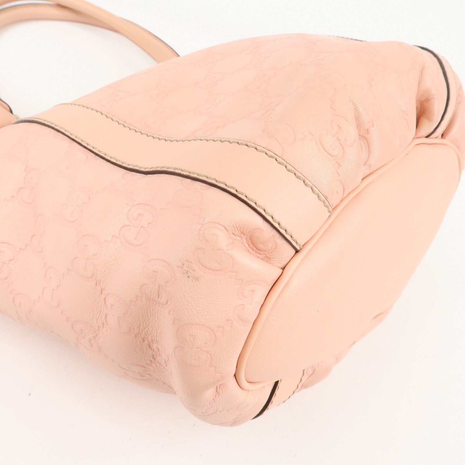 GUCCI Abbey Guccissima Leather Shoulder Bag Tote Bag 211983 Used