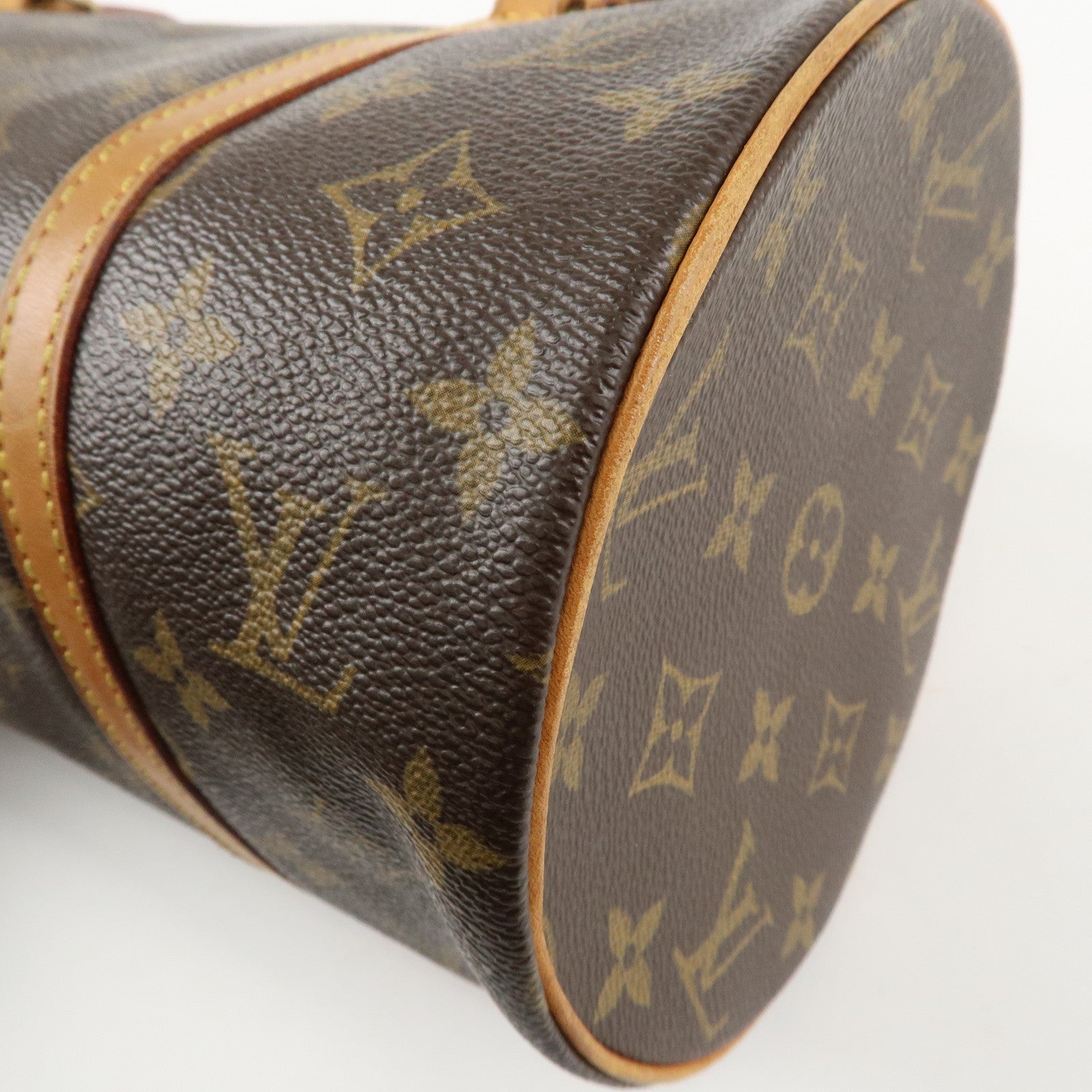 Louis Vuitton Monogram Papillon 30 Hand Bag Brown M51385 Used