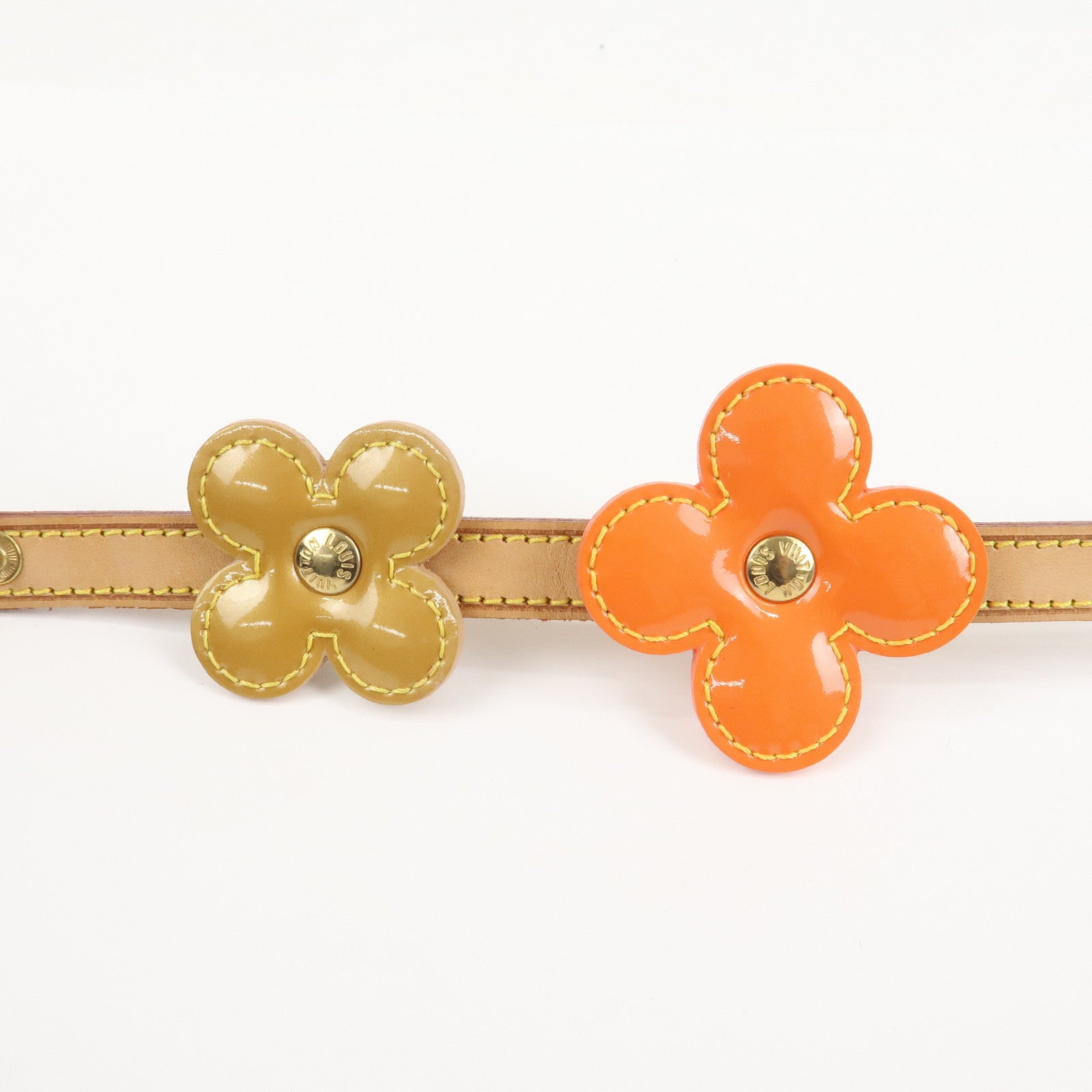 Louis Vuitton Flower Lexington Vernis Flower Belt M92255