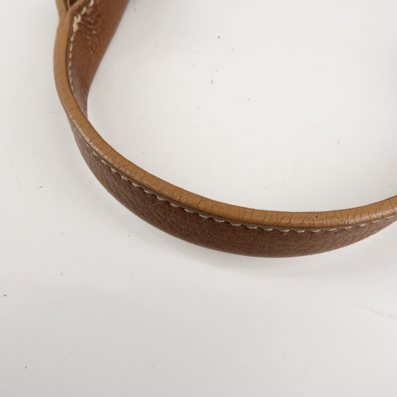 Cartier Marcello Du Cartier Leather Tote Bag Hand Bag Brown Used