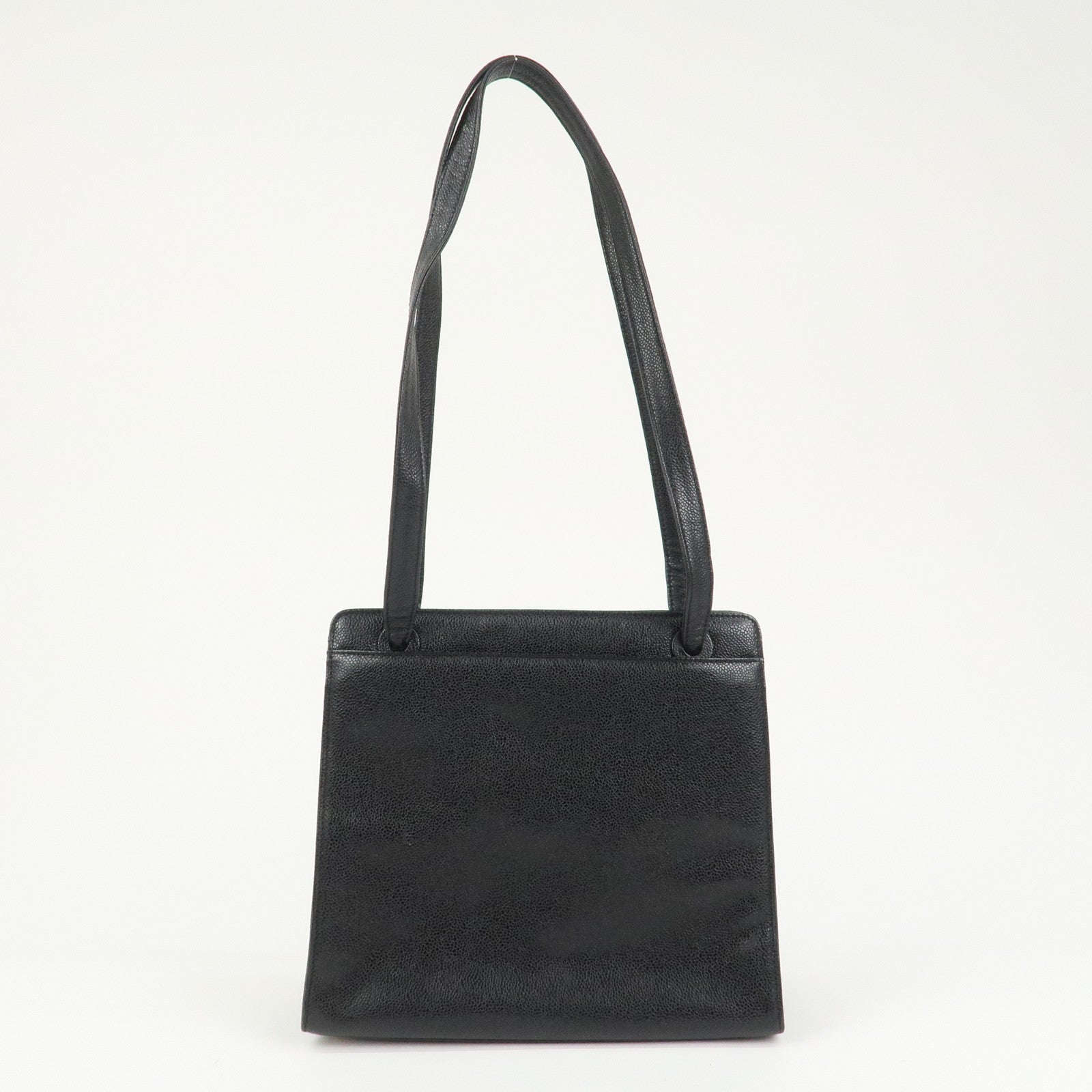 CHANEL COCO Mark Caviarskin Shoulder Bag Hand Bag Black