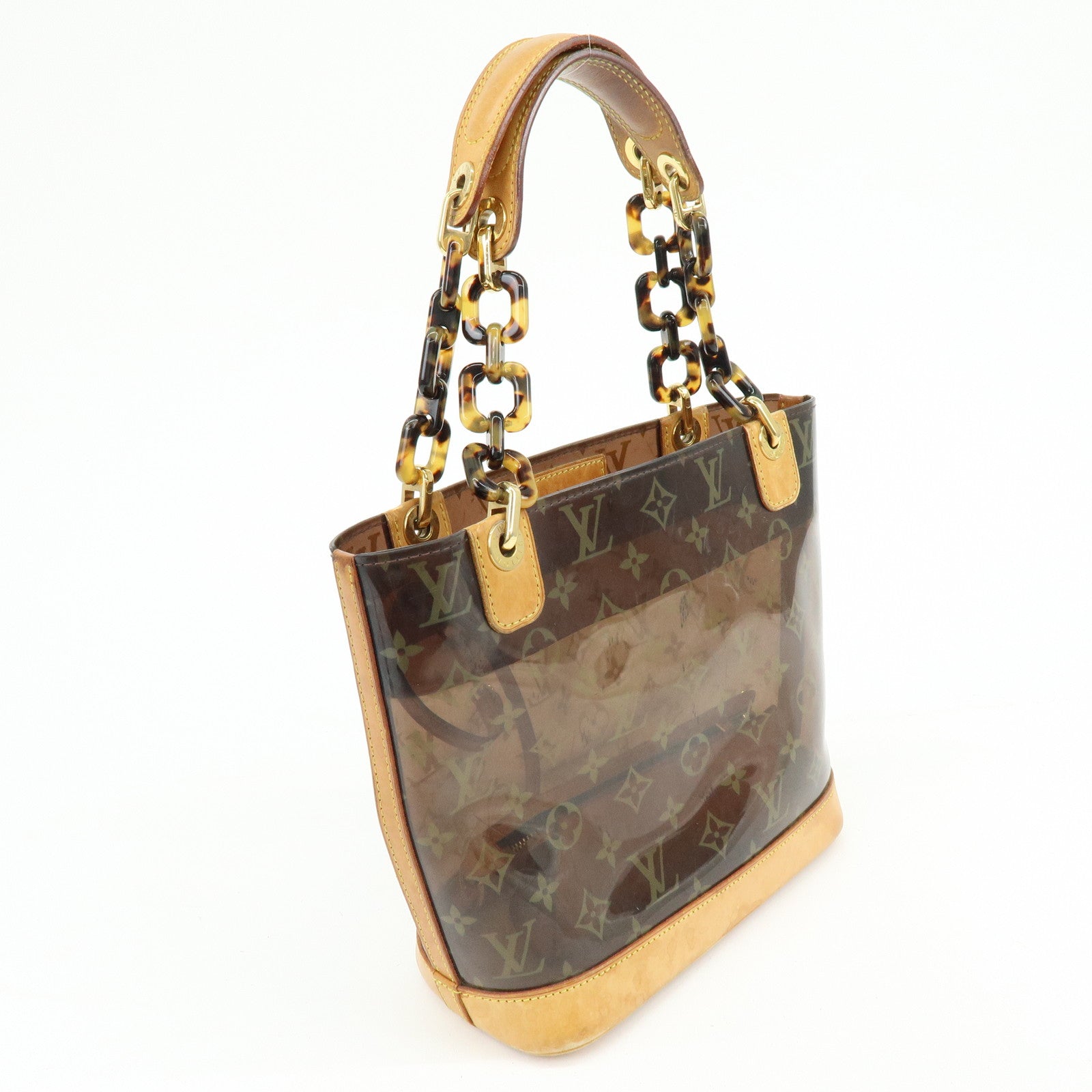 Louis Vuitton Monogram Cabas Ambre PM Tote Bag Clear Brown M92502