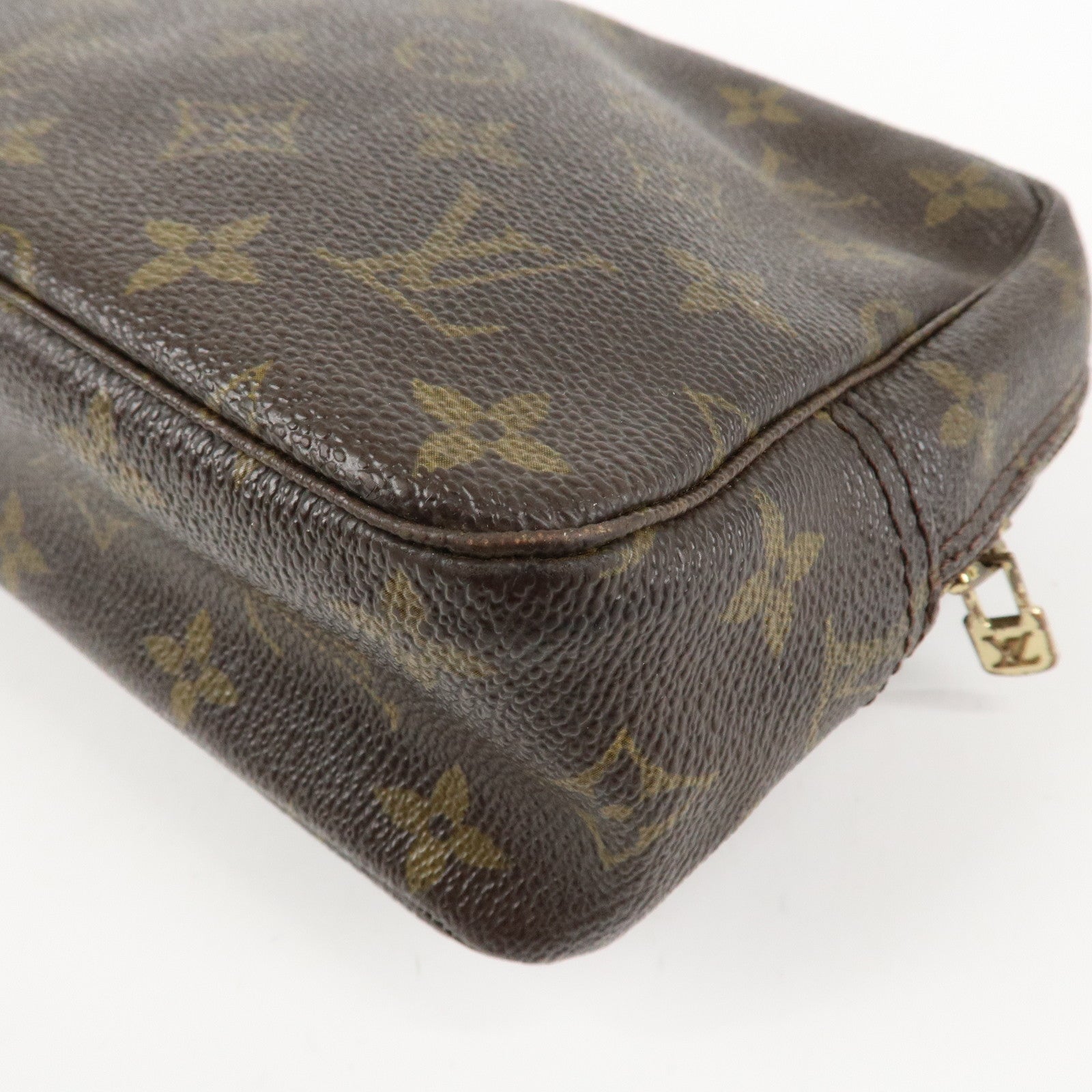 Louis Vuitton Monogram Trousse Toilette 23 Pouch Brown M47524 Used