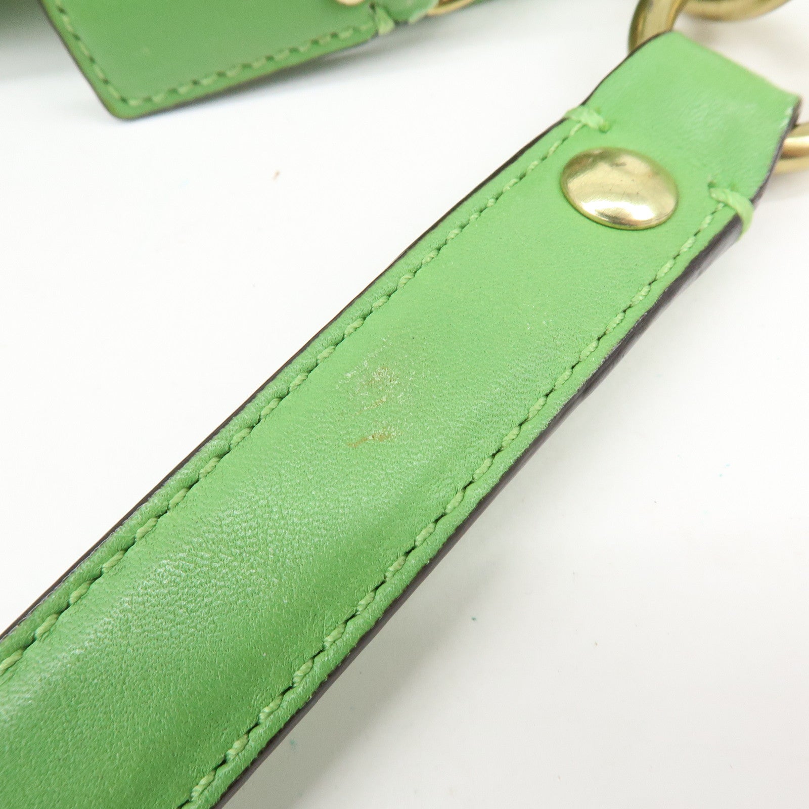 COACH Signature PVC Leather 2Way Bag Shoulder Bag Hand Bag Green