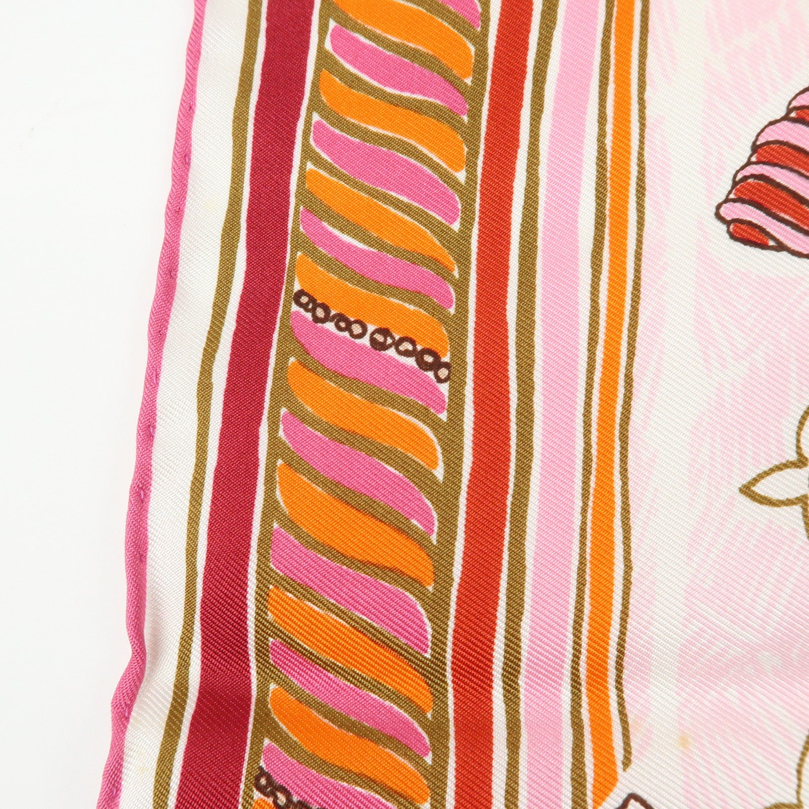 Louis Vuitton Monogram Silk 100% Scarf Rose Ballerine Mandarin