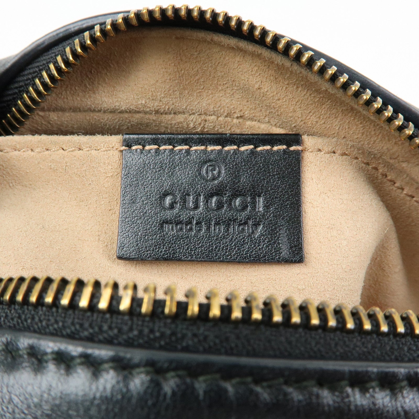 GUCCI GG Marmont Leather Shoulder Bag Crossbody Bag Black 448065