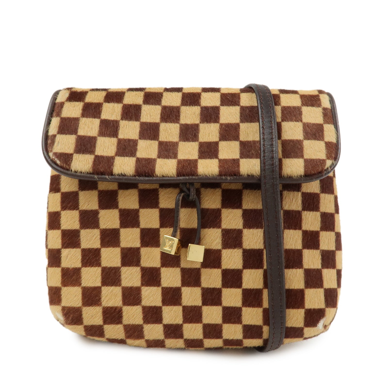 Louis Vuitton Damier Sauvage Gazelle Shoulder Bag Beige M92130