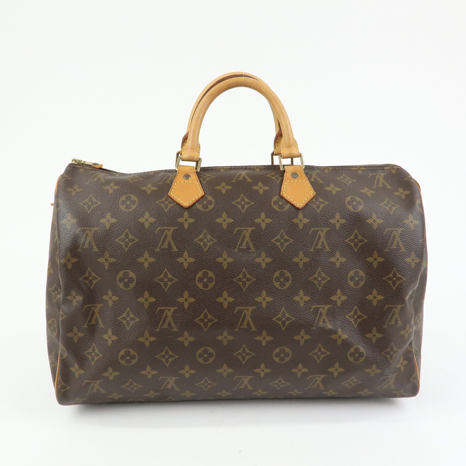 Louis Vuitton Monogram Speedy 40 Hand Bag Boston Bag Brown M41522