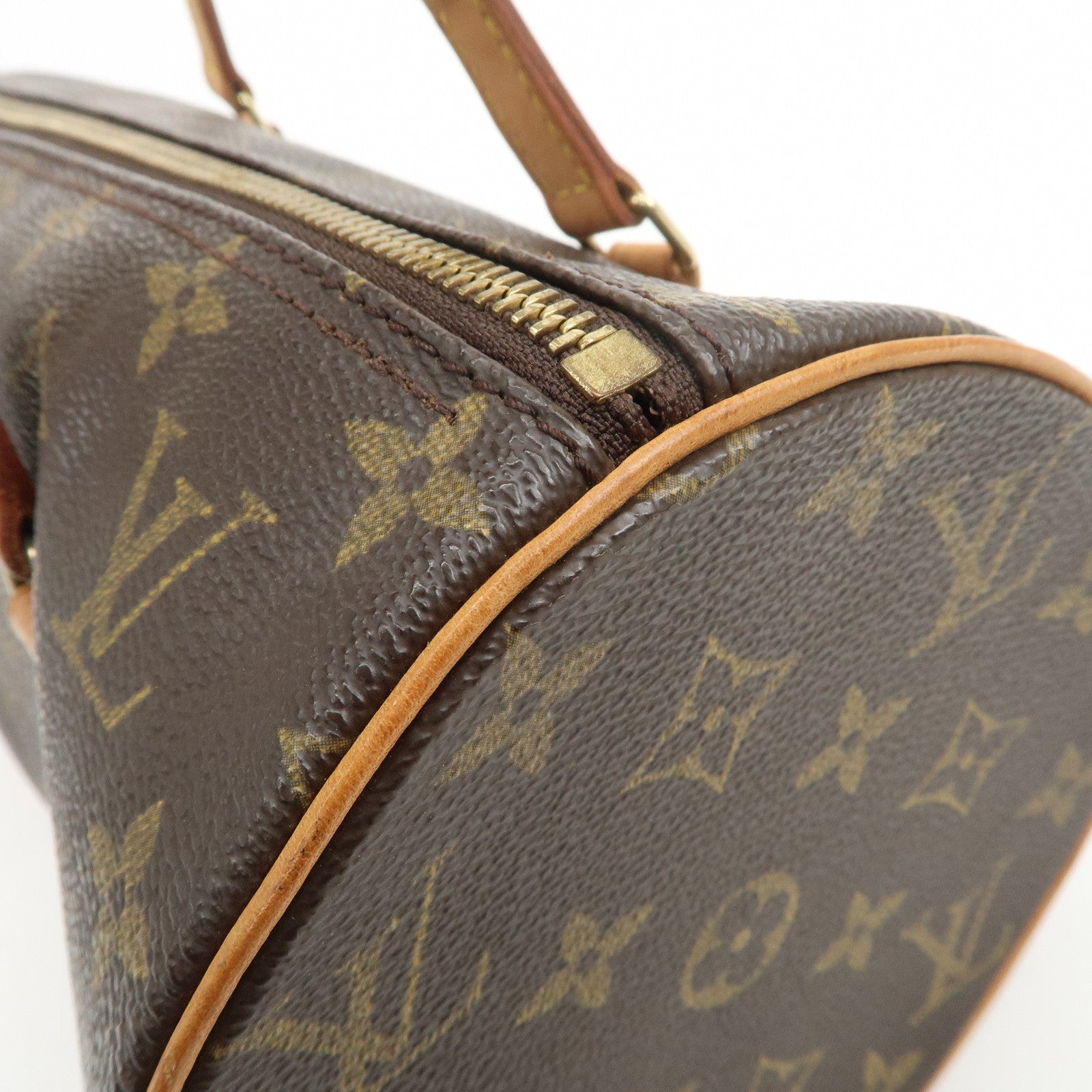 Louis Vuitton Monogram Papillon 30 Hand Bag Brown M51385