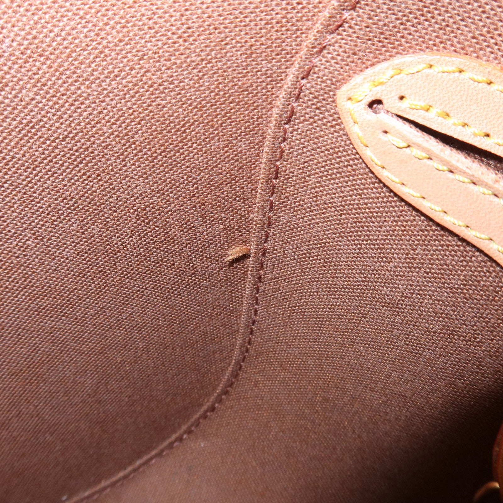 Louis Vuitton Monogram Canvas Ellipse PM Hand Bag Brown M51127 Used