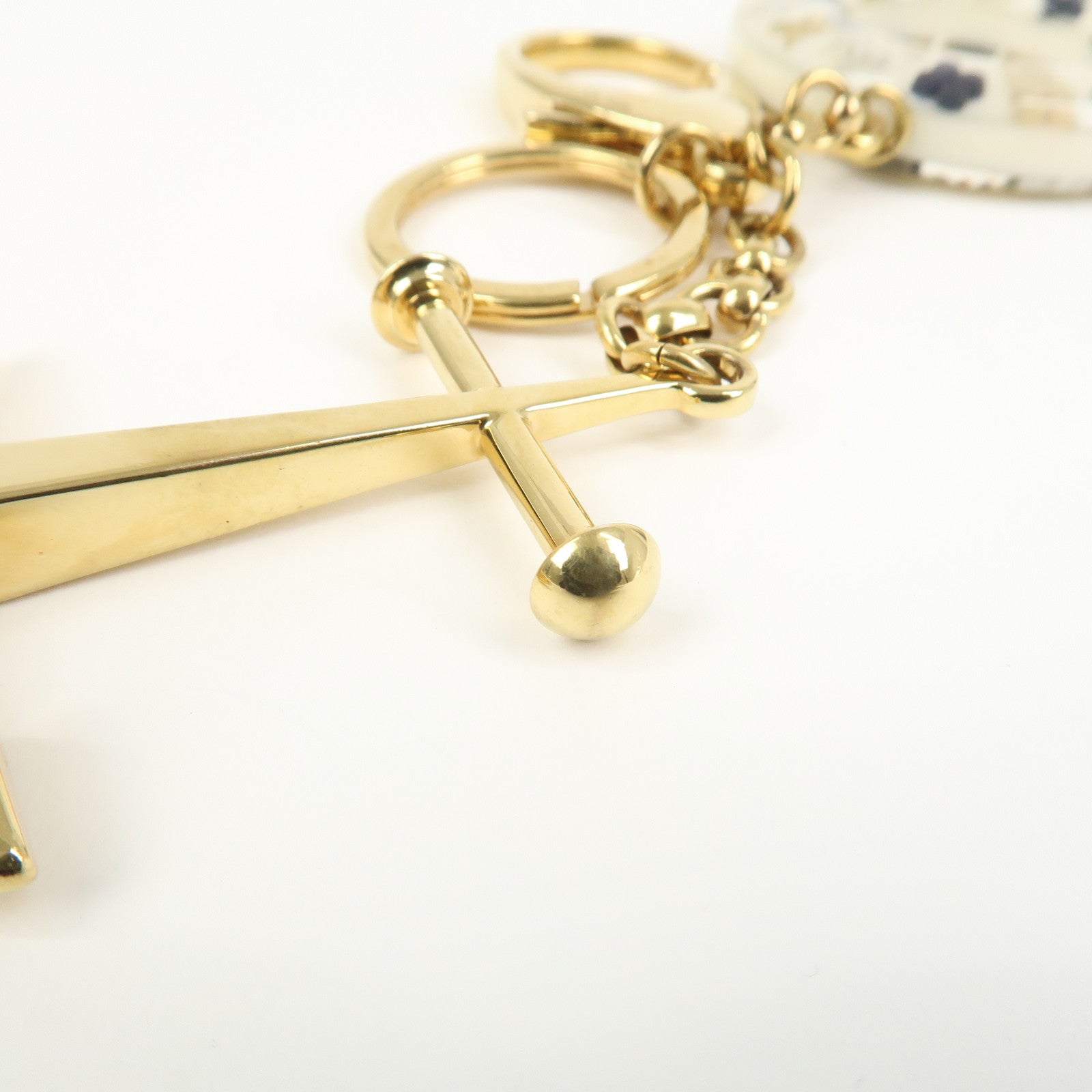 Louis Vuitton Porte Cles Marina Metal Bag Charm White M66141