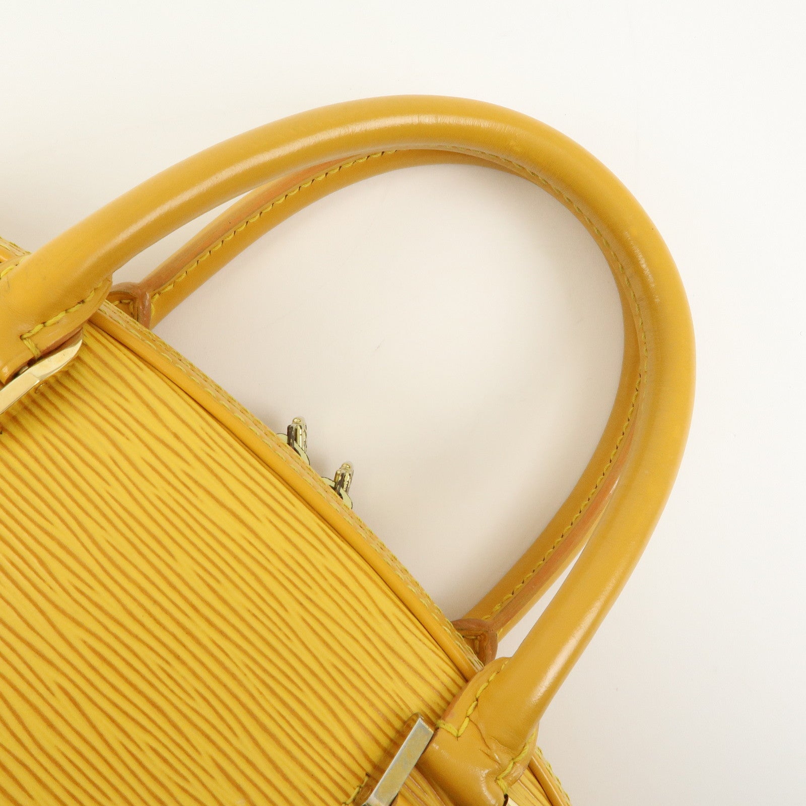 Louis Vuitton Epi Jasmine Boston Hand Bag Tassilli Yellow M52089