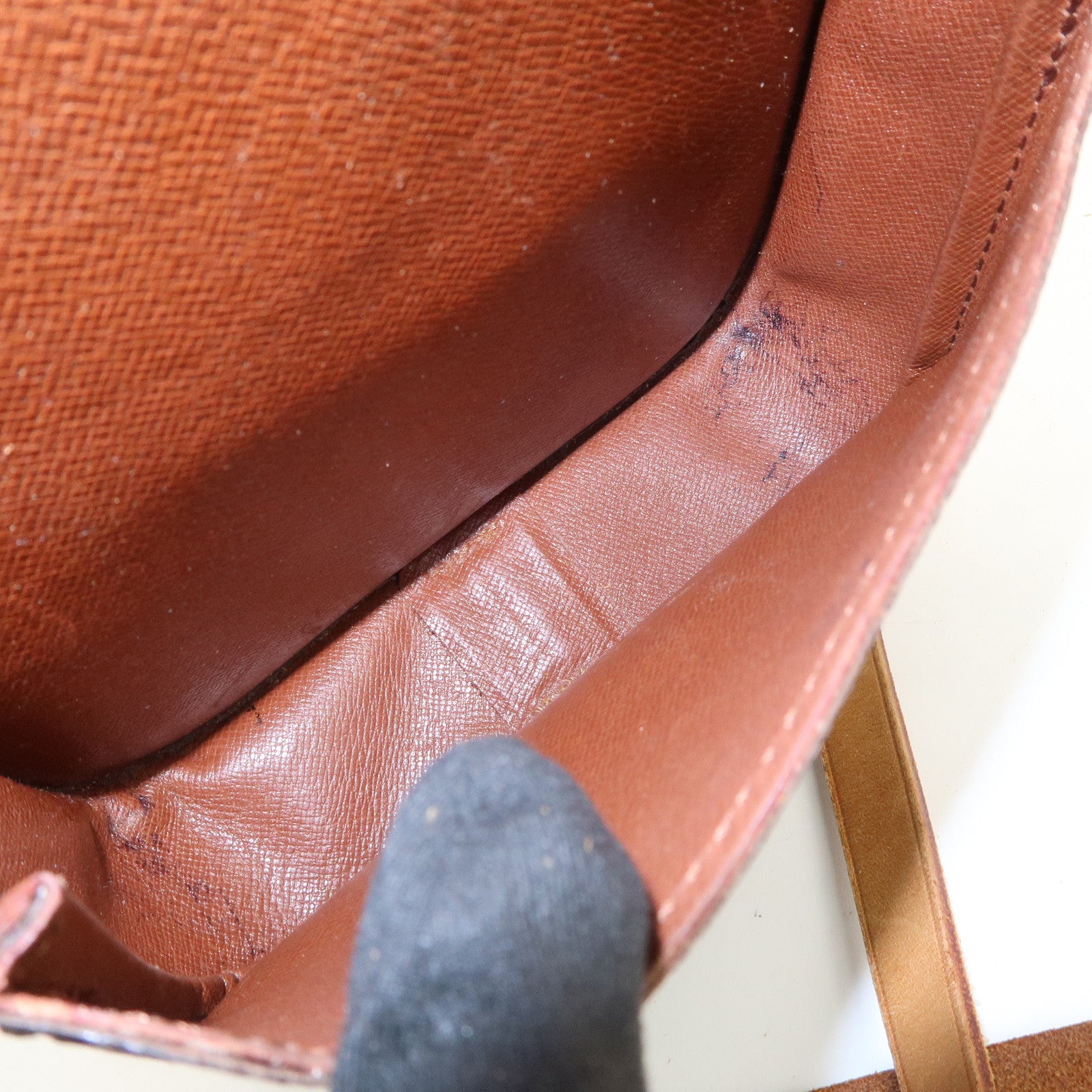 Louis Vuitton Monogram Mini Cartouchiere Shoulder Bag Brown M51254