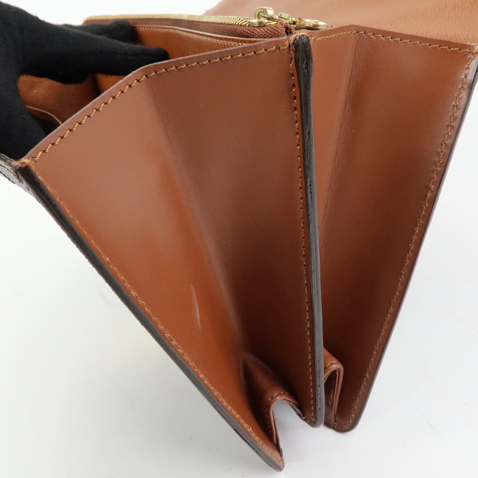 Louis Vuitton Monogram Concorde Hand Bag Brown M51190