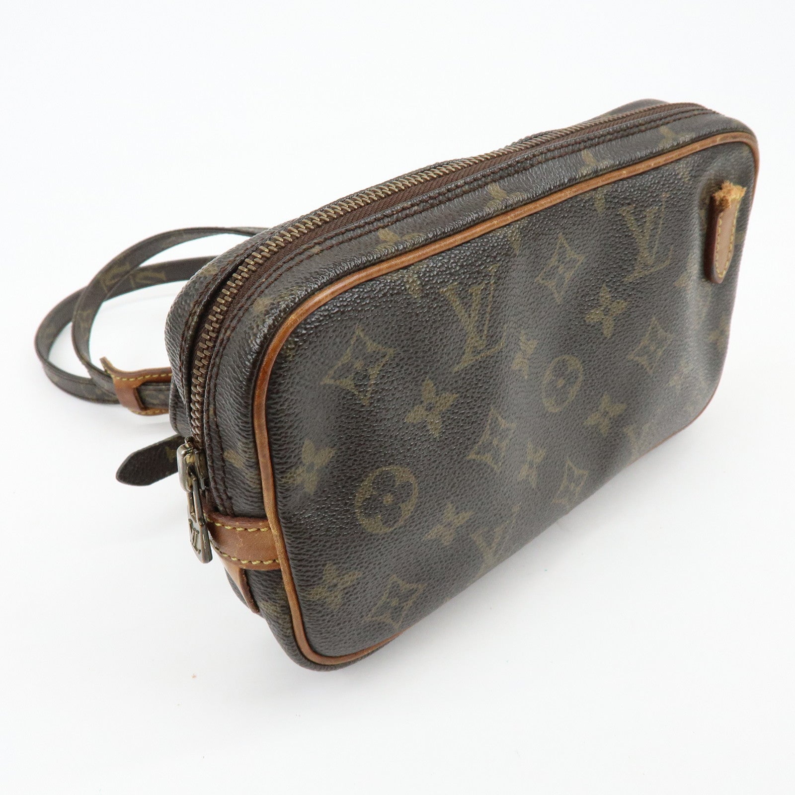 Louis Vuitton Monogram Pochette Marly Bandouliere Bag Brown M51828
