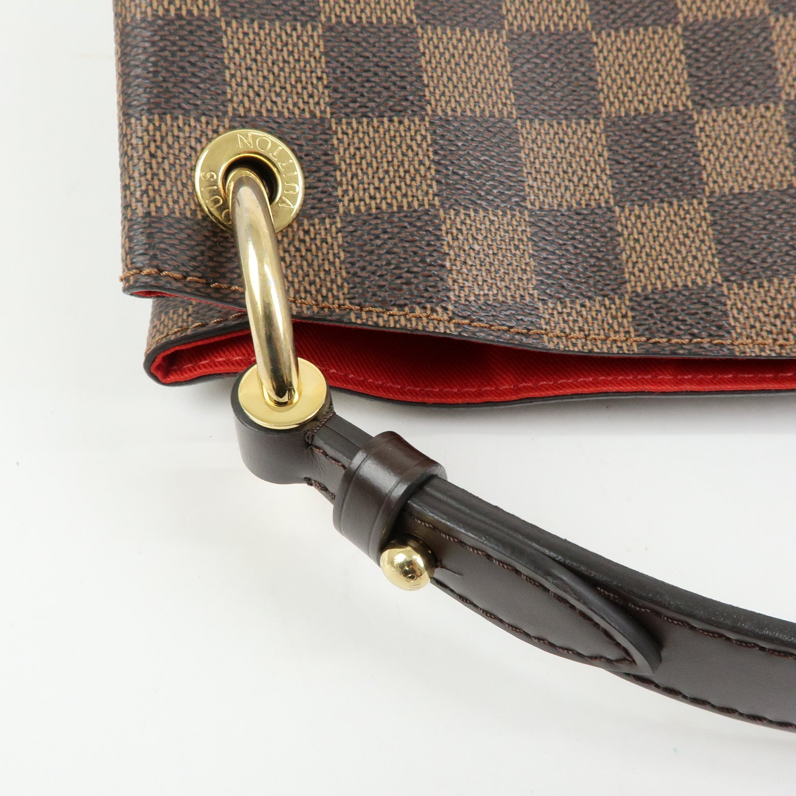 Louis Vuitton Damier Graceful MM Shoulder Bag Damier Ebene N44045
