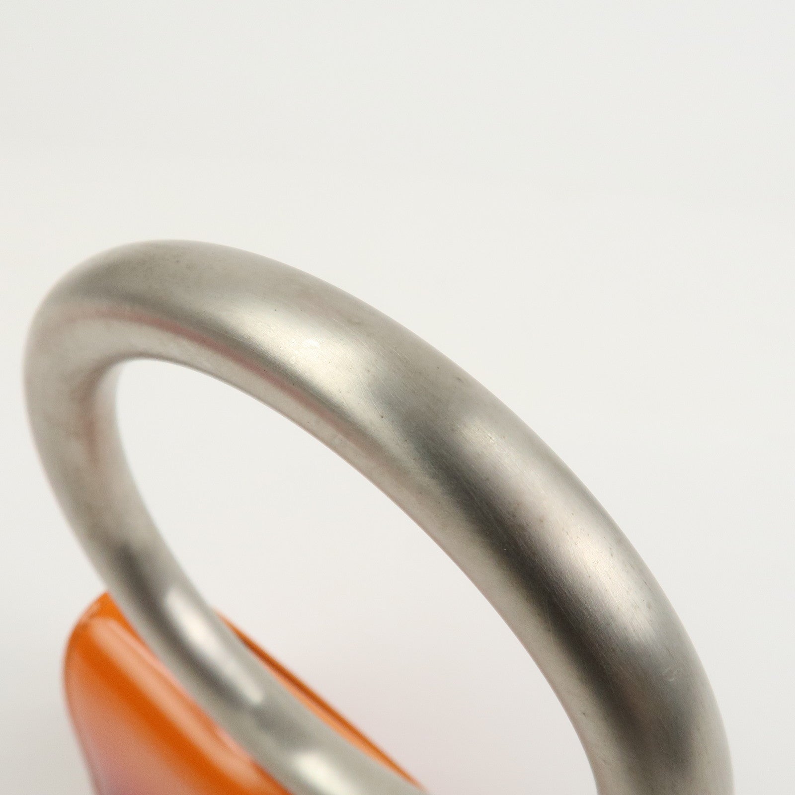 Ferragamo Patent Leather Hand Bag Orange