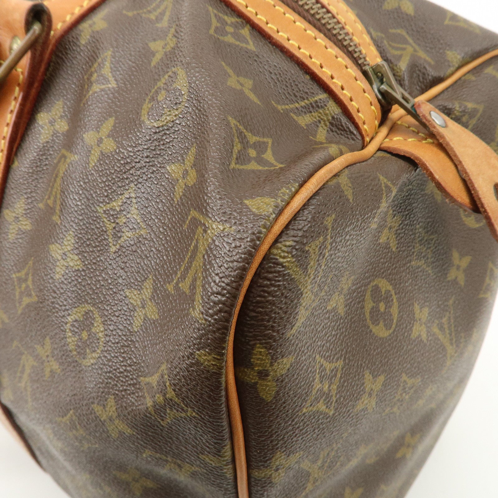 Louis Vuitton Monogram Sac Souple 45 Boston Bag Brown M41624 Used